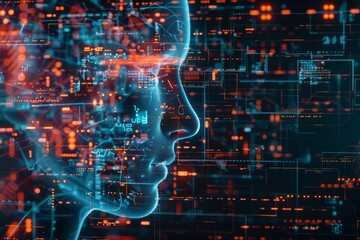 Obraz premium Abstract future technology