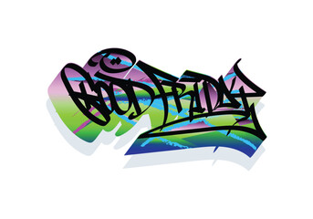 GOOD FRIDAY graffiti tag style design