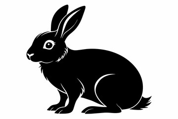 beautiful-black-rabbit-silhouette-with-white-background.