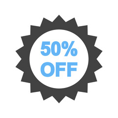 Black Friday Filled Blue & Black Icons