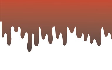 Black Melt Drips, Liquid Paint Drops seamless element vector. Isolated melted dripping liquid on background. Flowing, spilled, drop, splash, leak concept. Vector illustration