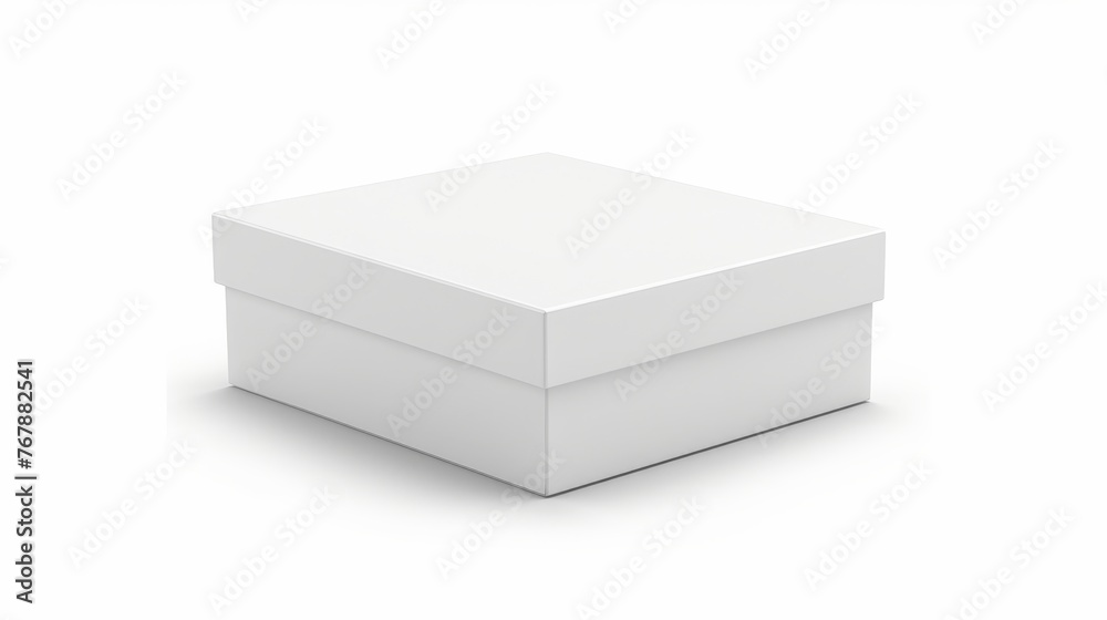 Poster clipping path isolated white box