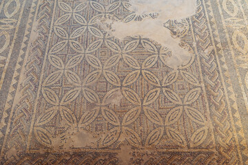 Mosaic in Aion House - Roman villa in Archaeological Park of Paphos, Cyprus