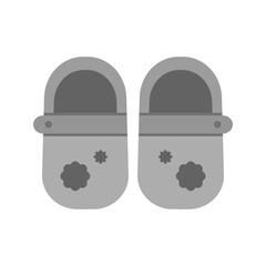 Fototapeta premium Baby Greyscale Icons