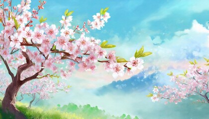 Obraz na płótnie Canvas spring background with flowers