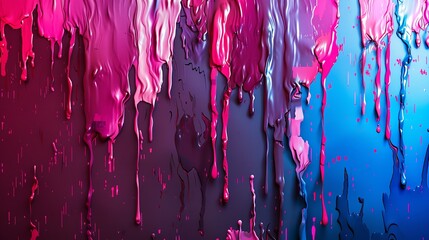 Abstract Background of Colorful Dripping Paint