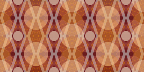 seamless pattern with geometric elements, abstract vector art, colorful texture in red, orange and brown, abstract graphic ornament, repeating patterm, ideal for fashion, textiles and paper design	