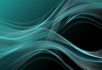Animated background video with turquoise spiral wave pattern