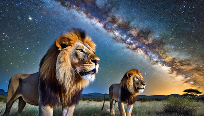Roaring Lions under the African Stars