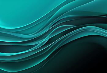 Fototapeta premium Animated background video with turquoise spiral wave pattern