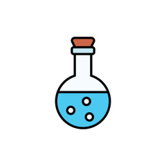 Chemicals icon design with white background stock illustration