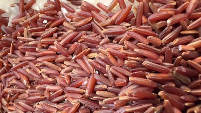 4k rice, brown rice, riceberry rice Thai rice, Thai food