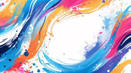 Intertwined abstract color movement