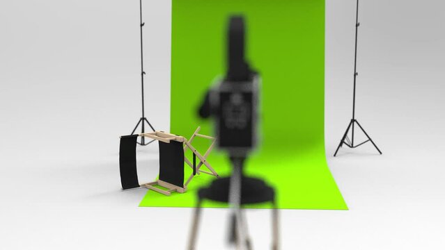 3D render Video Production isolated. High quality 4k footage