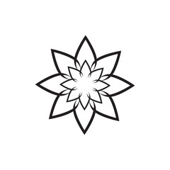 abstract flower logo