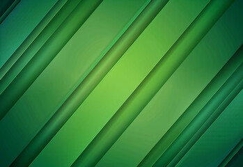 Obraz premium Green abstract background with geometric shapes gradient color for presentation design