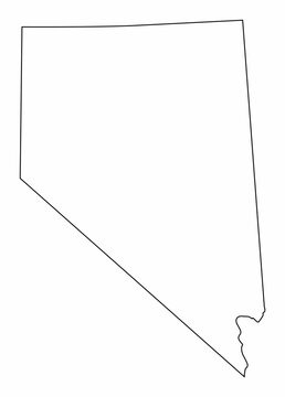 recommend clip art: Nevada State map outline