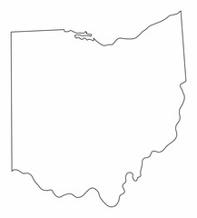Ohio map outline