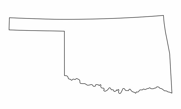 Oklahoma State map outline
