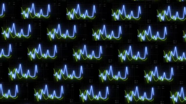 heart beat cardiogram line glow pattern background
