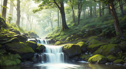 waterfall in the forest