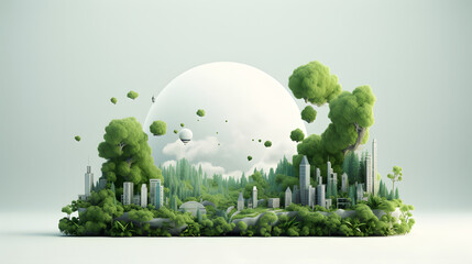 Environmental Poster template 3d