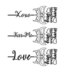 Laser Cut Valentine Rose gift design