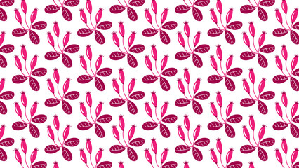 Seamless floral pattern. Two-color background