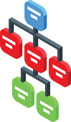 Seo code scheme icon isometric vector. Software tablet. Electronic device