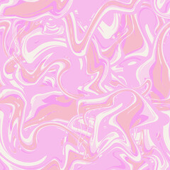 Fototapeta na wymiar Vector seamless liquid paint pattern. Surface design background. Pink color. Fabric textile print.