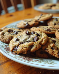 Homemade chocolate cookies 
