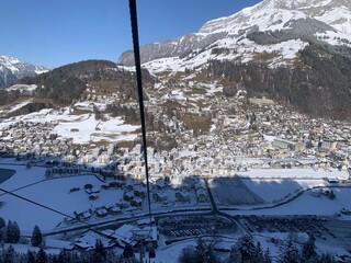 ski resort in the mountains