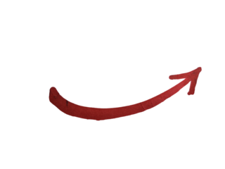 Red curve line, Directional indicator 