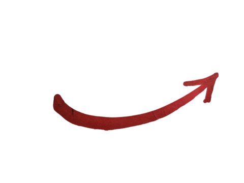Red curve line, Directional indicator 