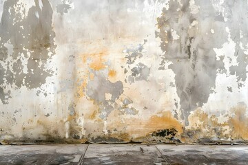 Preventing Mold Growth on Damp Interior Walls: Importance of Remediation, Prevention, and Health Considerations. Concept Mold Prevention, Wall Remediation, Health Risks, Damp Walls