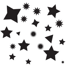 Set of vector starburst, sunburst badges. Nine different color. Simple flat style Vintage labels. Design elements. Colored stickers. A collection of different types and colors icon. eps 10