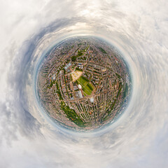 Amsterdam, Netherlands. Museumplein is a square containing three famous museums. Panorama of the...