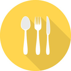 Food Flat Shadowed Icons