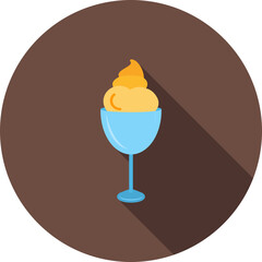 Food Flat Shadowed Icons