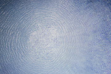 Ring circle shape waves on  pool water surface