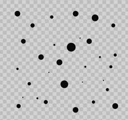 Random dots, circles. Dotted, speckles pattern. Pointillist, pointillism background. Stipple, stippling texture