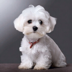 귀엽고 작은 강아지, 말티즈