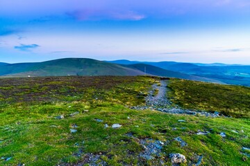 Sunset in The Wicklow Mountains Ireland