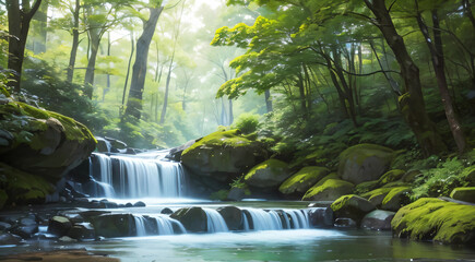 waterfall in the forest
