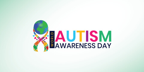 World autism awareness day social media post banner design template. World autism day colorful puzzle vector banner. Symbol of autism. autism Health care, Autism spectrum disorder Awareness Day, pride - obrazy, fototapety, plakaty