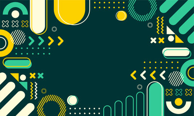 Obraz premium flat design of abstract geometric background