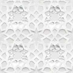 Minimalistic light background with white patterns  