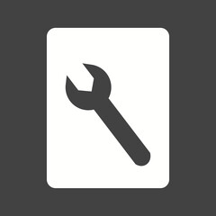 Business Management Glyph Inverted Icons