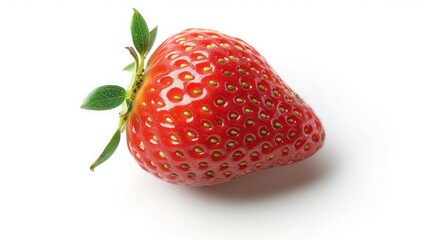 strawberry berry isolated on white, high detail 