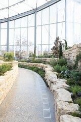 Walkway at The Leaf Conservatory at Assiniboine Park in Winnipeg, Canada